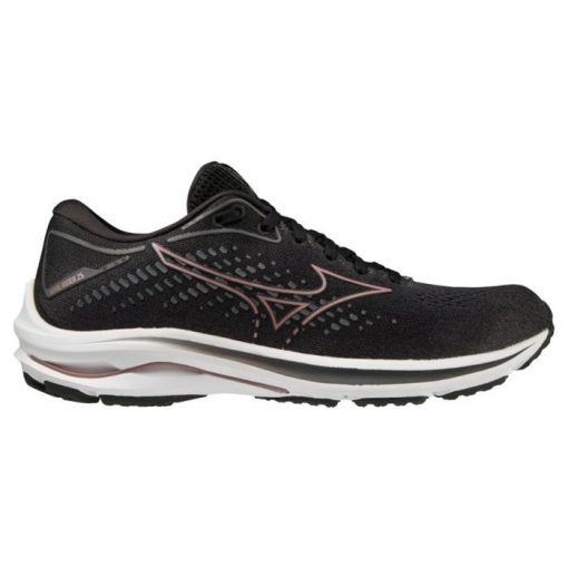 Mizuno Hardloopschoenen Wave Rider 25 - Zwart/Bruin/Grijs Vrouw