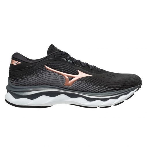 Mizuno Hardloopschoenen Wave Sky 5 - Zwart/Bruin/Wit Vrouw