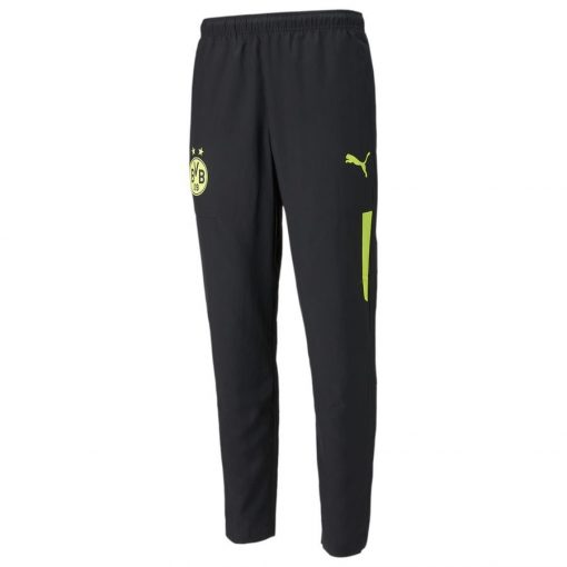 Dortmund Trainingsbroek Woven Pre Match - Zwart/Geel