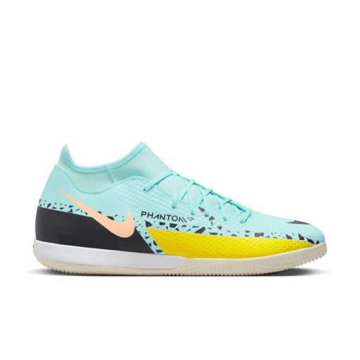 Nike Phantom Gt 2 Academy Df Ic Lucent - Turquoise/zwart/yellow Strike - Indoor (Ic), maat 42½