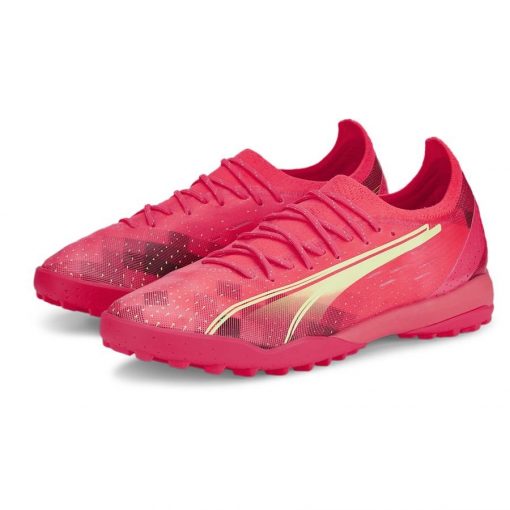 PUMA Ultra Ultimate Cage Tt Fearless - Rood/groen/zwart - Turf (Tf), maat 44½