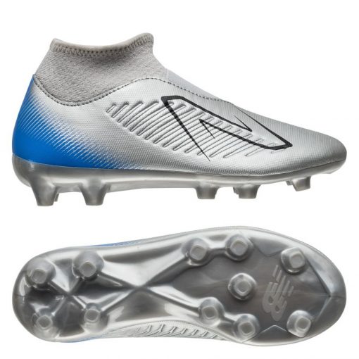 New Balance Tekela V4 Magique Laceless FG Headline Taker - Zilver Kinderen