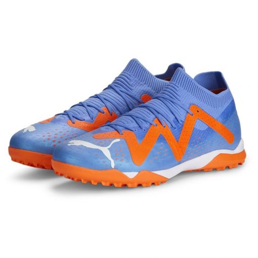 PUMA Future Match Tt Supercharge - Blauw/wit/oranje - Turf (Tf), maat 44