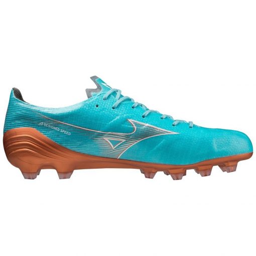 Mizuno Alpha Elite FG Azure Blue - Blauw/Wit/Bruin