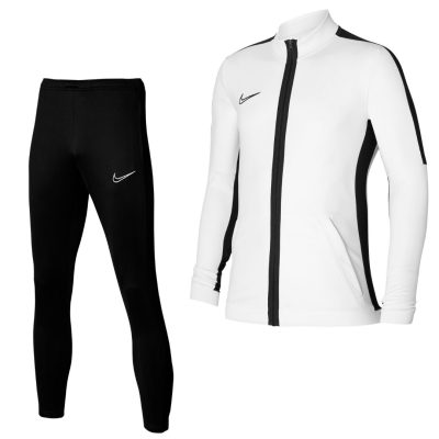 Nike Dri-FIT Academy 23 Full-Zip Trainingspak Wit Zwart