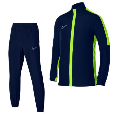 Nike Dri-FIT Academy 23 Full-Zip Trainingspak Woven Donkerblauw Geel Wit