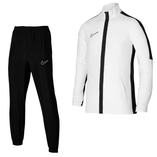 Nike Dri-FIT Academy 23 Full-Zip Trainingspak Woven Wit Zwart