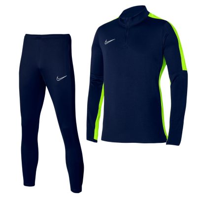 Nike Dri-FIT Academy 23 Trainingspak Donkerblauw Geel Wit