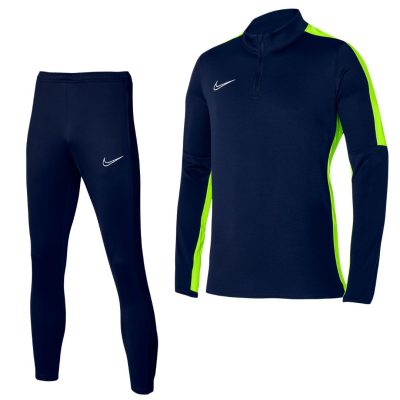 Nike Dri-FIT Academy 23 Trainingspak Kids Donkerblauw Geel Wit