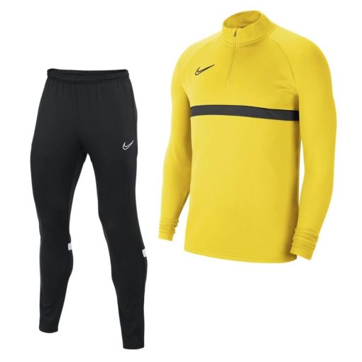 Nike Dri-Fit Academy 21 Trainingspak Geel Zwart Wit