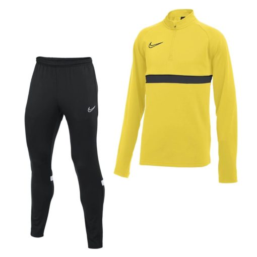 Nike Dri-Fit Academy 21 Trainingspak Kids Geel Zwart