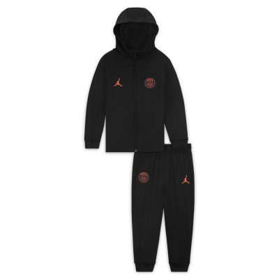 Nike Jordan Paris Saint-Germain Strike Hooded Trainingspak 2022-2023 Baby Zwart Rood