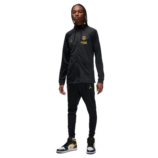 Nike Paris Saint-Germain X Jordan Strike Trainingspak Full-Zip Hooded 2022-2023 Zwart Geel