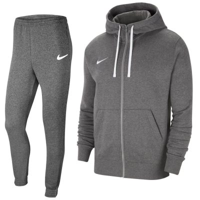 Nike Park 20 Fleece Full-Zip Trainingspak Donkergrijs