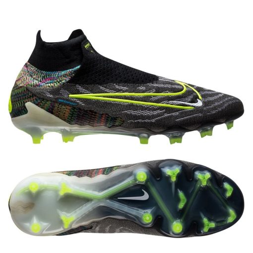 Nike Phantom GX Elite Fusion DF FG Link - Zwart/Neon/Wit/Blauw