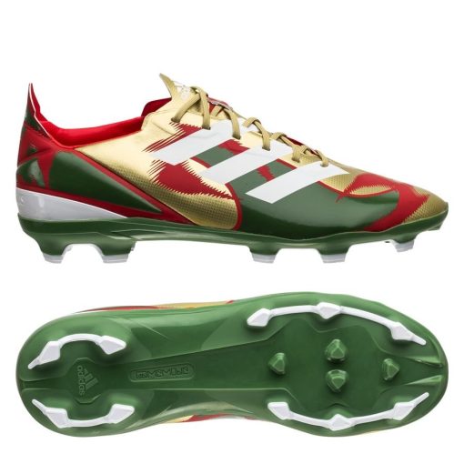 adidas Gamemode Fg/ag Iconic Footballs - Goud/wit/groen Kinderen - Kunstgras (Ag) / Natuurgras (Fg), maat 28½