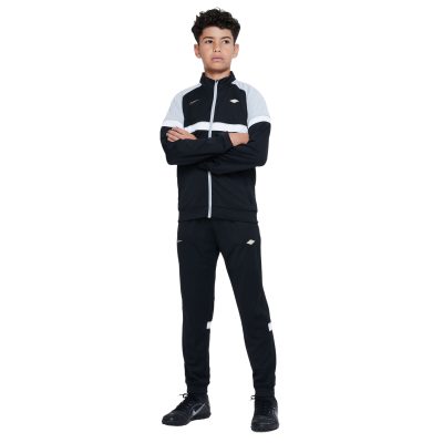 Nike KM Trainingspak Kids Zwart Grijs Wit