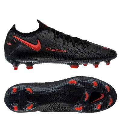 Nike Phantom GT Elite FG Black X Chile Red - Zwart/Rood/Grijs