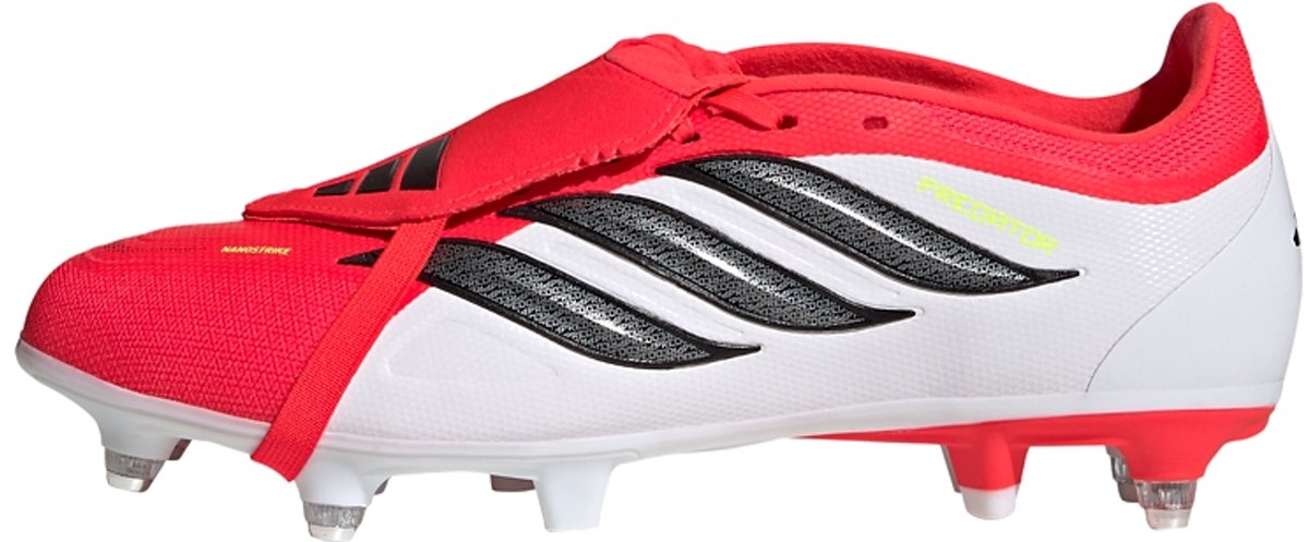 1200x497-3 Adidas Performance Predator League Fold-Over Tongue Soft Ground Voetbalschoenen - Unisex - Rood - Afbeelding 1
