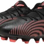 PUMA FUTURE 9 PLAY FG/AG Unisex Sportschoenen - PUMA Black-Glowing Red-Strong Gray