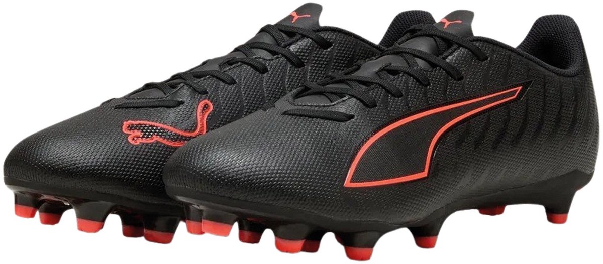 1200x526-1 PUMA ULTRA 6 PLAY FG/AG Unisex Sportschoenen - Puma Black-Puma Red - Afbeelding 1