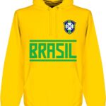 Brazilië Team Hoodie - Geel - Kinderen - 152