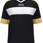 Jako Club 92 Shirt Korte Mouw Heren - Zwart / Wit / Goud | Maat: XXL