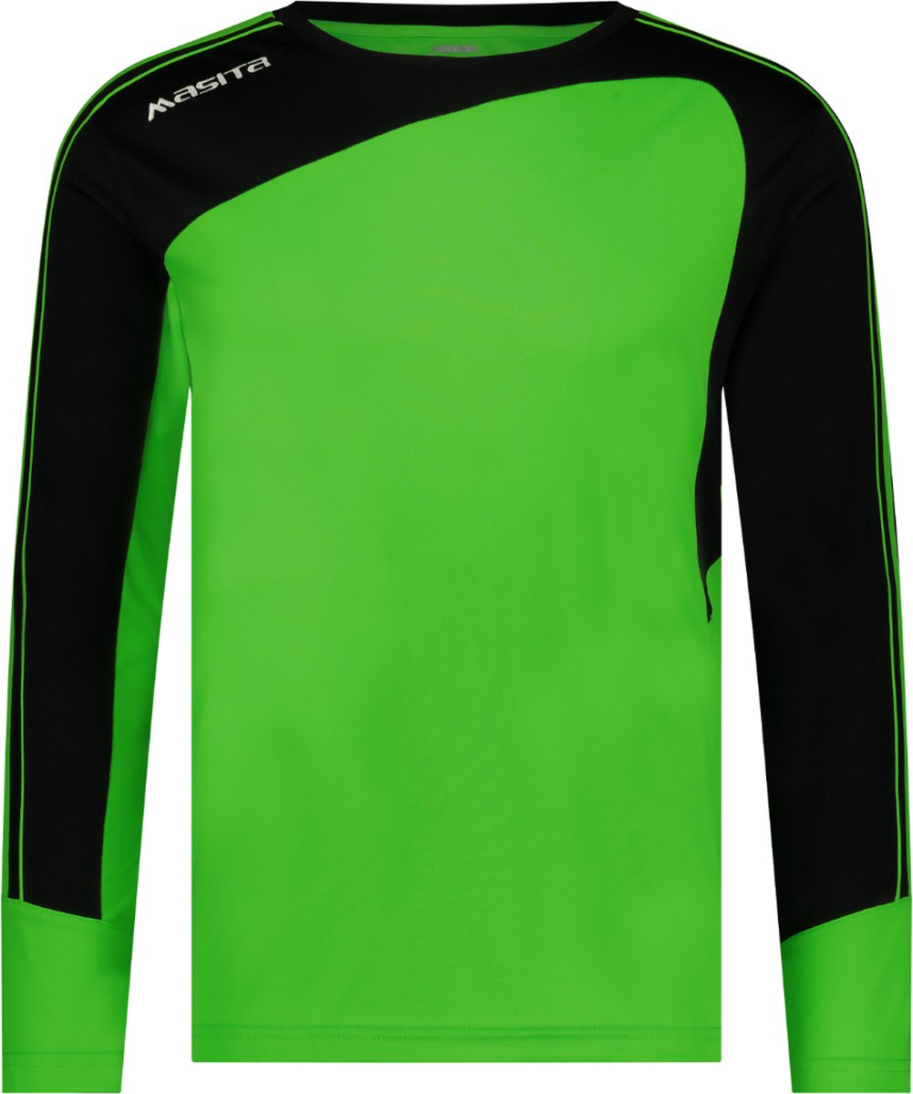 1001x1200-9 Masita | Keepersshirt Forza - Heren - Dames - Kind - Ademend Vochtregulerend Quick-Dry Technologie - NEON GREEN/BLAC - 164 - Afbeelding 1