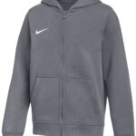 Nike Park 26 Fleece Full-Hoodie met Rits Kinderen Grijs - Maat L