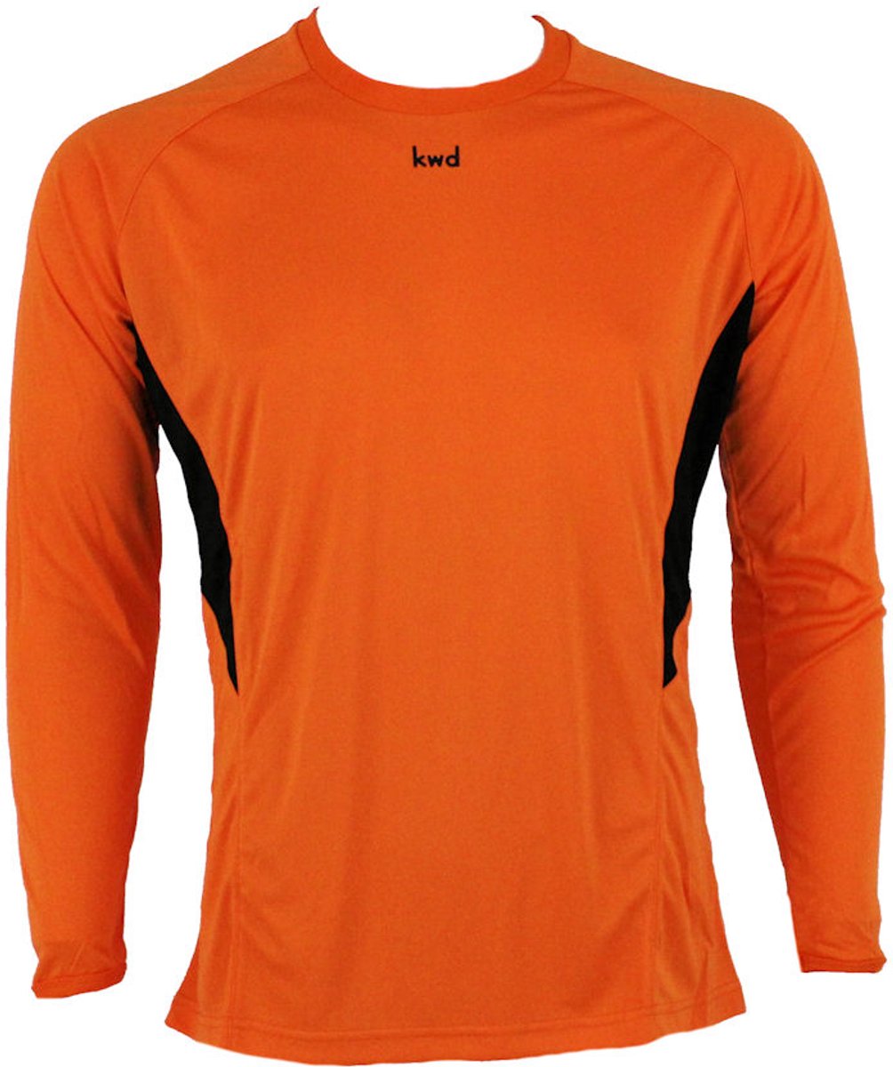 1004x1200-13 KWD Sportshirt Bueno lm, mt 164/S, oranje/zwart - Afbeelding 1