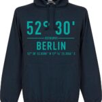 Hertha BSC Olympiastadion Coördinaten Hoodie - Grijs - L