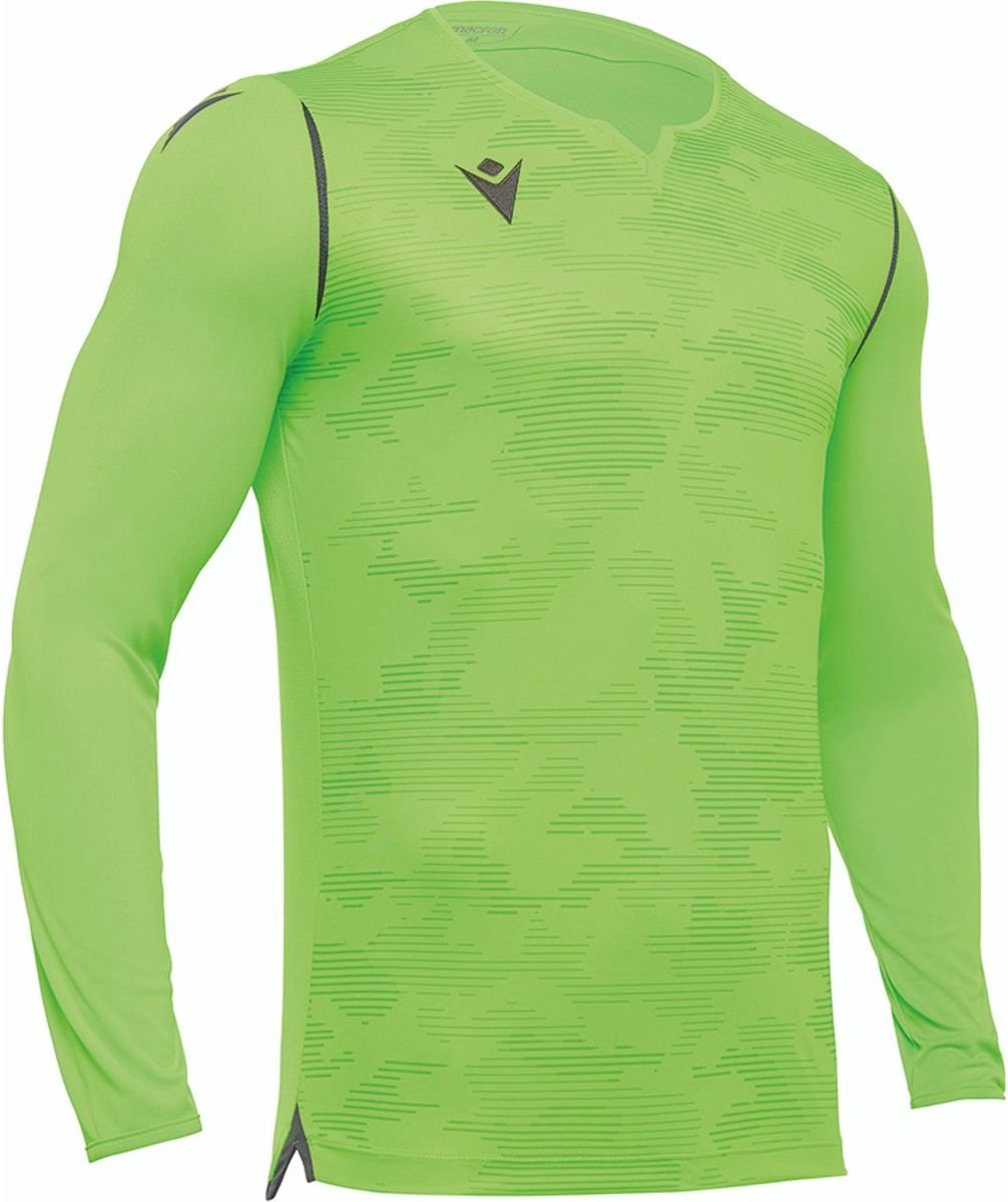 1006x1200-1 Macron Ares Keepershirt Lange Mouw Kinderen - Fluo Groen / Antraciet | Maat: 9-10 Y - Afbeelding 1