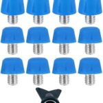 12-delige set vervangende voetbalschoenen spikes voor mannen, vrouwen, jongens en meisjes - ideaal voor optimale grip en prestaties op het veld