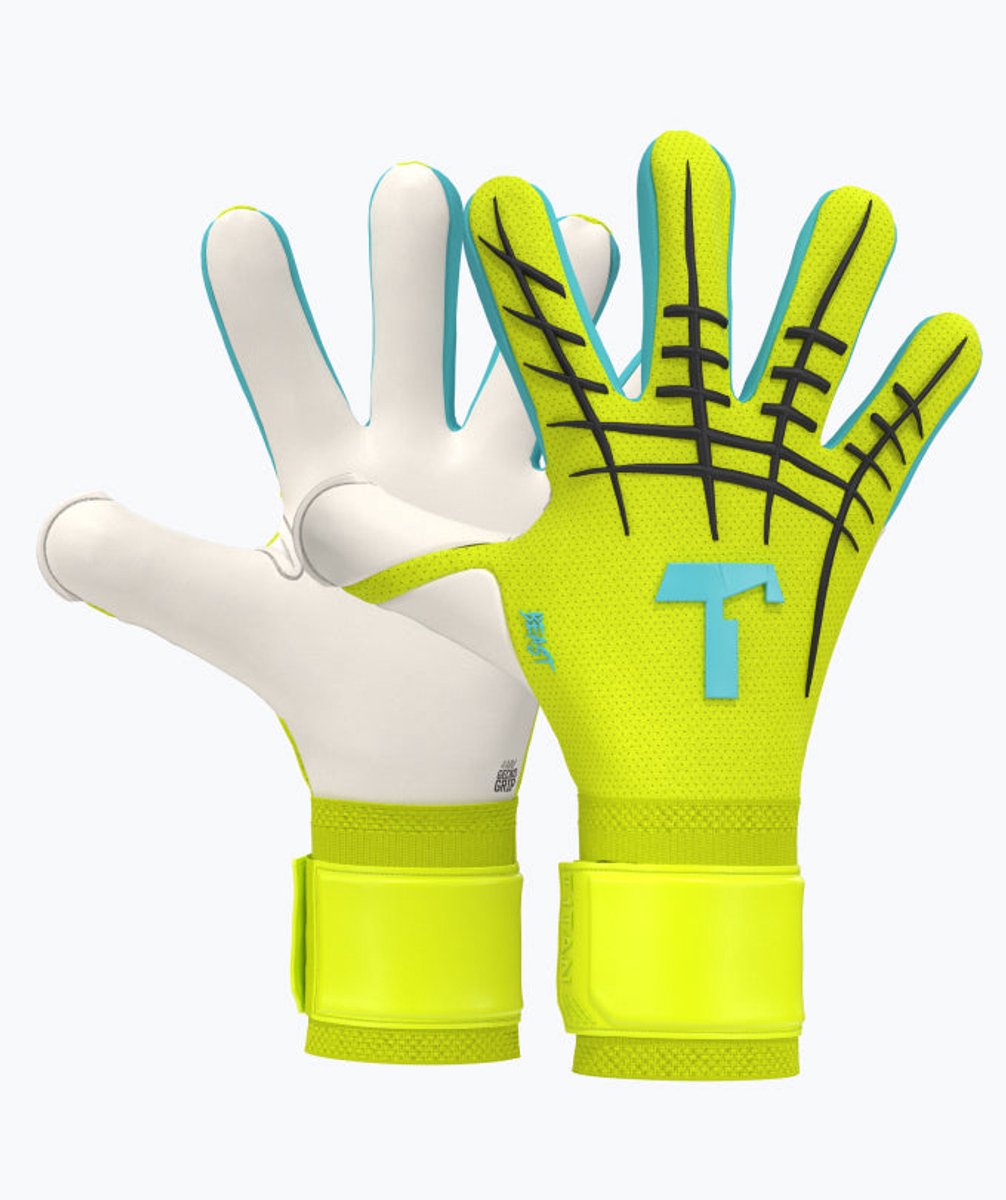 1006x1200-83 T1TAN Fluo Beast 3.0 Keepershandschoenen volwassenen & jongeren - met vingerbescherming - Maat 6 - Afbeelding 1
