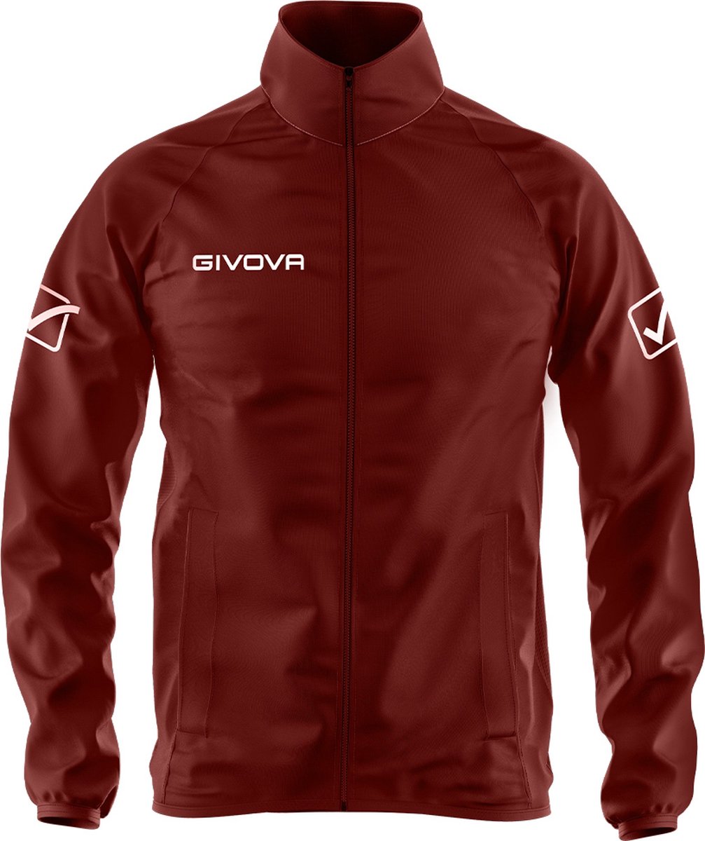1007x1200-12 Givova Rain Basico Jas Rood S Man - Afbeelding 1