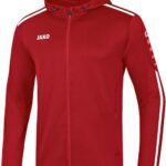 Jako Striker 2.0 Jas Met Kap Dames - Chilirood / Wit | Maat: 36