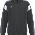 Erima Celebrate 125 Trainingsjack Met Capuchon Heren - Zwart / Slate Grey | Maat: XXL