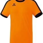 Erima Retro Star Shirt Korte Mouw Kinderen - New Orange / Zwart | Maat: 116