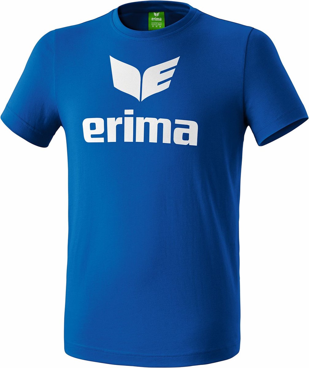 1008x1200-120 Erima Promo T-Shirt Heren - Royal / Wit | Maat: XXL - Afbeelding 1