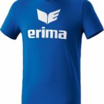 Erima Promo T-Shirt Heren - Royal / Wit | Maat: XL