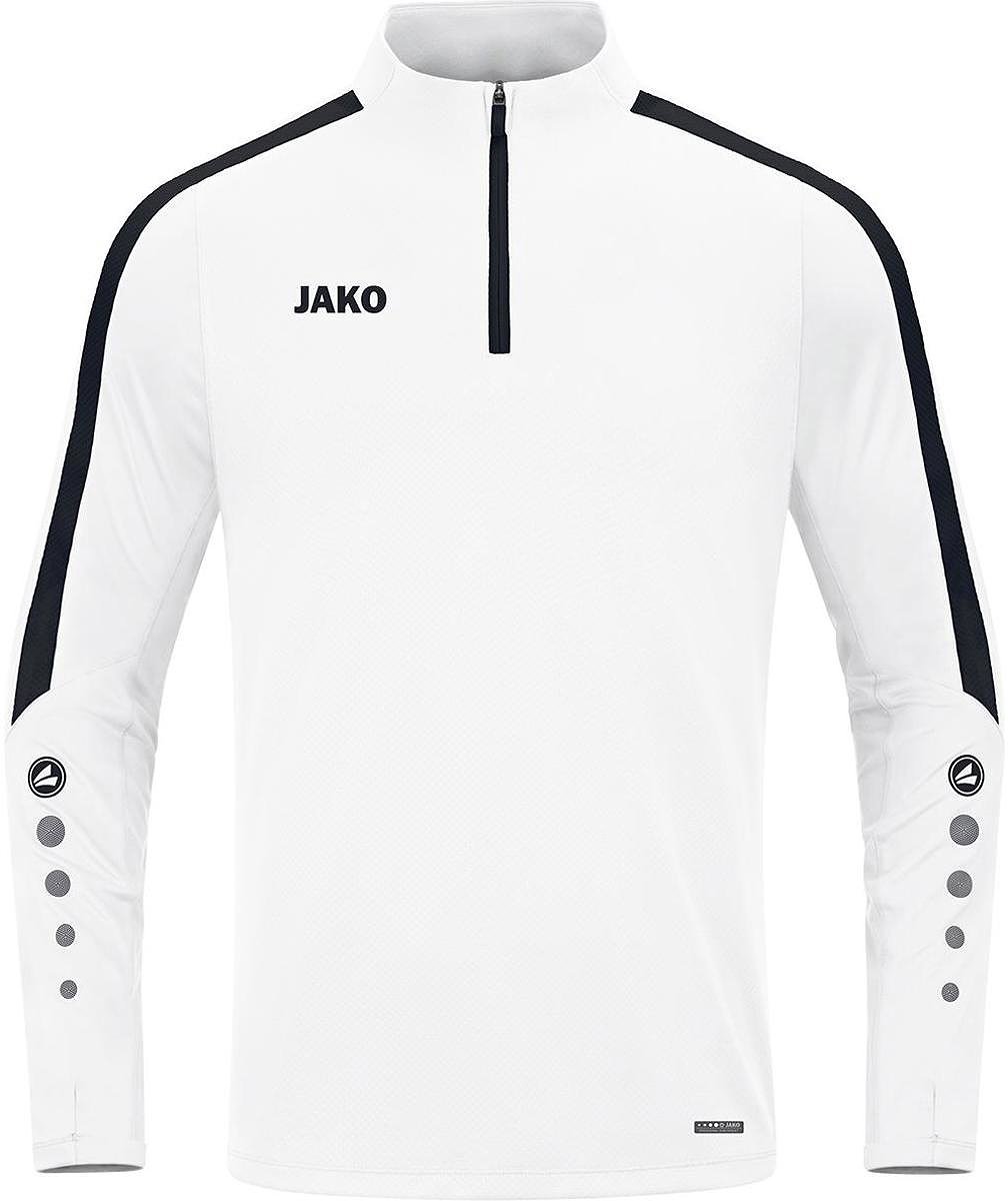 1008x1200-21 Jako Power Ziptop Heren - Wit / Zwart | Maat: 3XL - Afbeelding 1