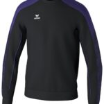 Erima Evo Star Sweatshirt Heren - Zwart / Paars | Maat: M