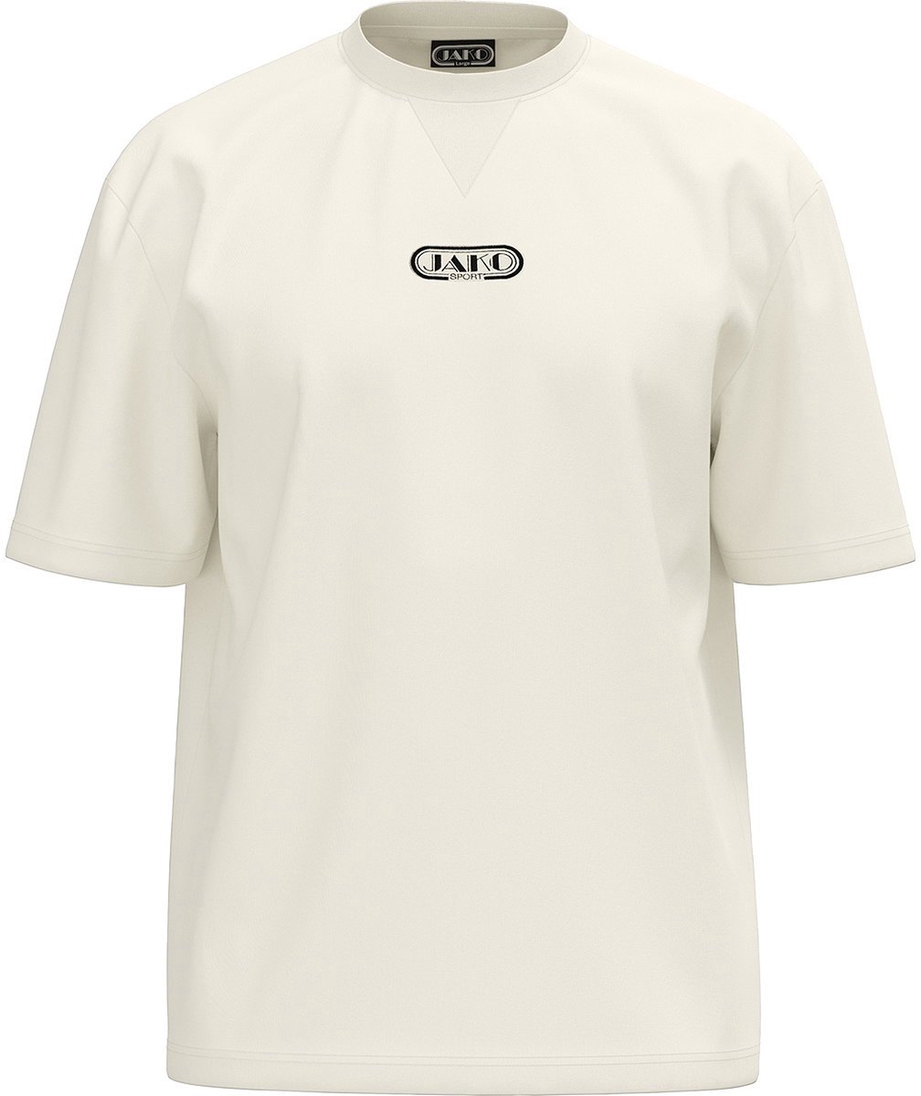 1008x1200-42 Jako Wardrobe T-Shirt Heren - Off White | Maat: XS - Afbeelding 1