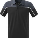 Erima Change Polo Heren - Zwart / Slate Grey / Wit | Maat: S
