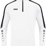 Jako Power Ziptop Heren - Wit / Zwart | Maat: XXL