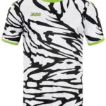 Jako Animal Shirt Korte Mouw Heren - Wit / Zwart / Fluo Groen | Maat: L