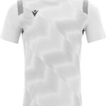 Macron Rodders Shirt Korte Mouw Kinderen - Wit / Zilver | Maat: 7-8 Y