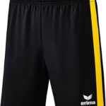Erima Retro Star Short Kinderen - Zwart / Geel | Maat: 164