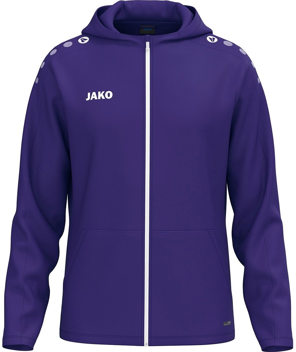 1009x1200-79 Jako One Jas Met Kap Heren - Violet | Maat: S - Afbeelding 1