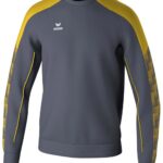 Erima Evo Star Sweatshirt Heren - Slate Grey / Geel | Maat: L